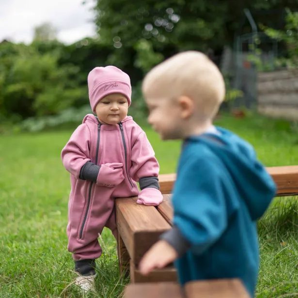 ESITO Teplákový overal rostoucí Warmkeeper Cyclamen pink - 68 - 74 / růžová