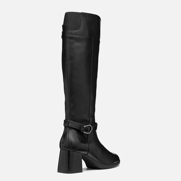 Černé dámské kozačky Geox Walk Pleasure 55
