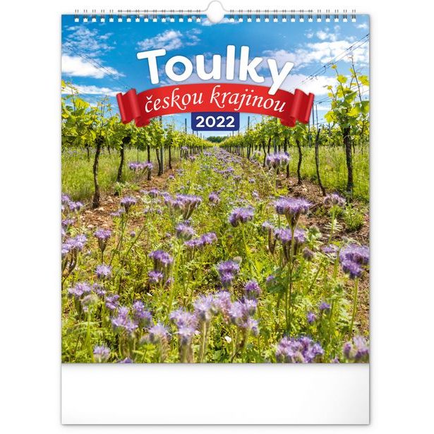 Nástěnný kalendář Toulky českou krajinou 2022, 30 × 34 cm Baagl