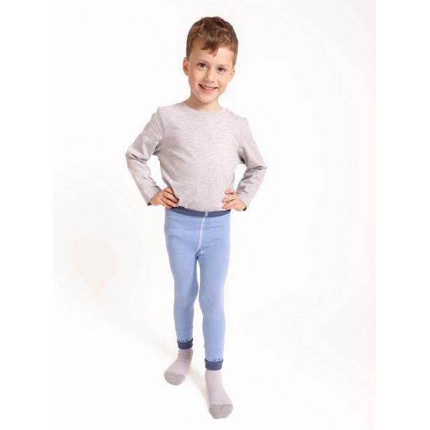 Unuo, Dětské bambusové legíny Jump, Sv. Modrá