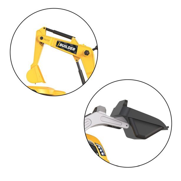 Šlapací traktor Builder Max s bagrem a vozíkem