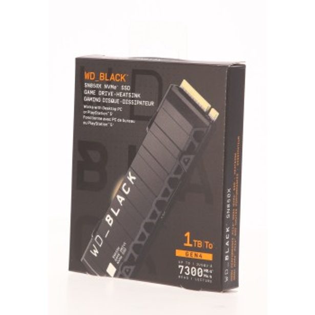 WD BLACK SN850X PCIe Gen 4 Gaming SSD with Heat Sink 1 TB