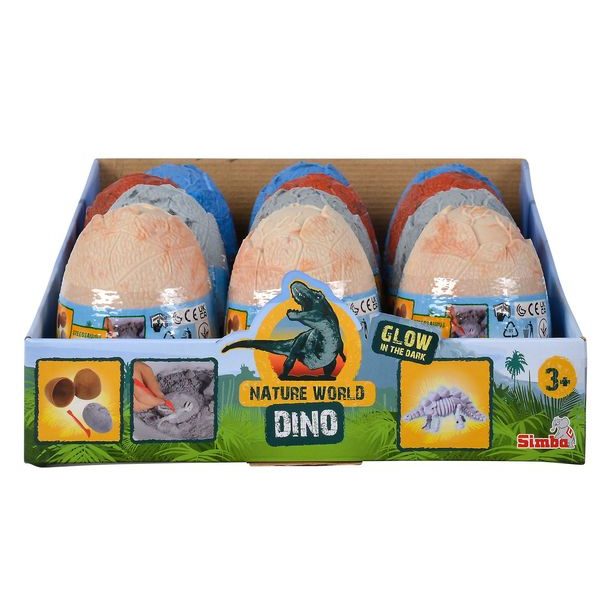 Vajíčko s kostrou dinosaura k vykopání