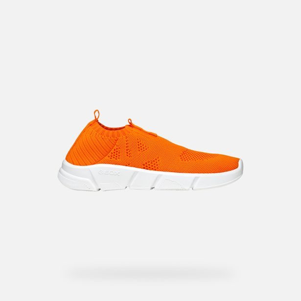 Oranžové chlapecké tenisky Geox Aril