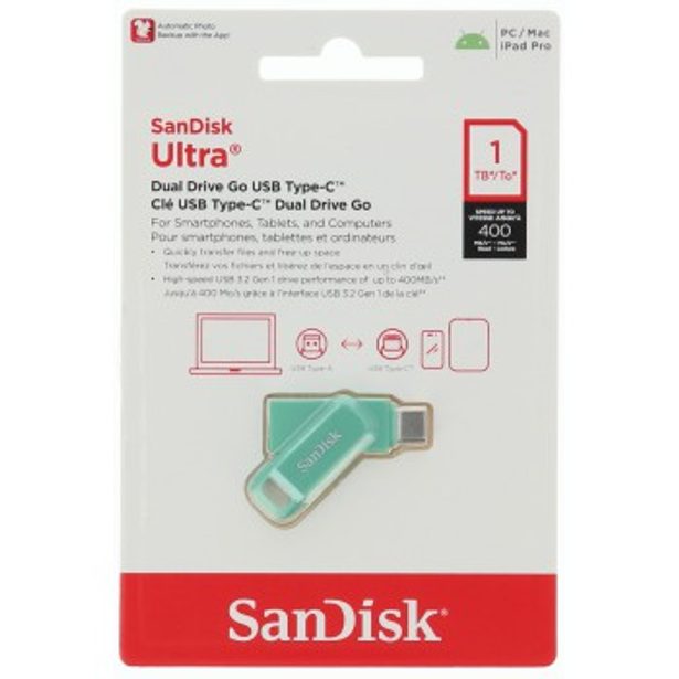 SanDisk Ultra Dual Drive Go USB Type- C, Absinthe zelená 1TB