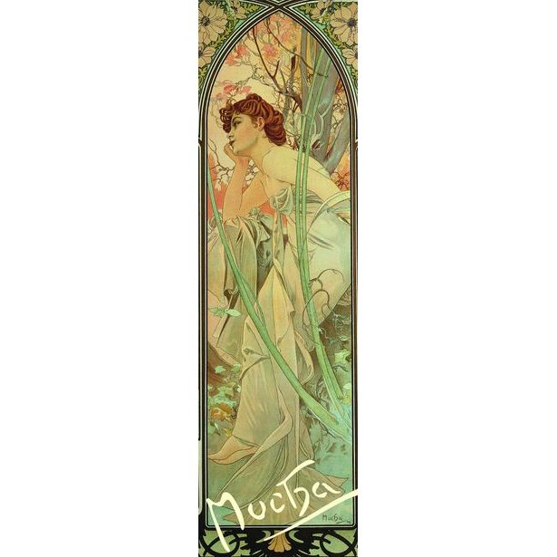 Záložka Alfons Mucha – Evening contemplation Baagl