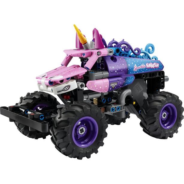 Monster Jam™ Sparkle Smash™ s natahovacím motorem