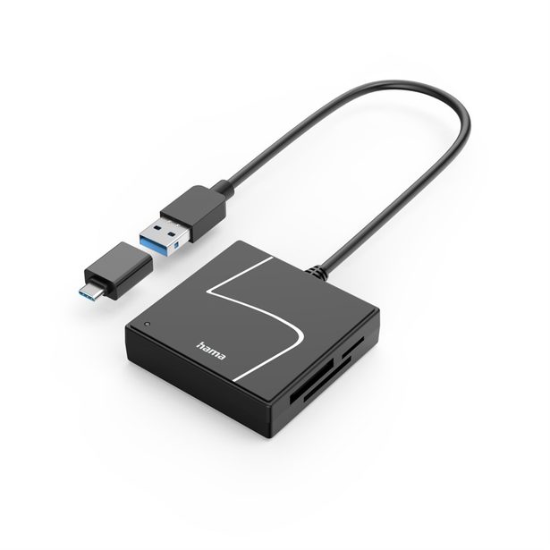 Hama čtečka karet USB 3.2 Gen1, USB-A, USB-C adaptér, SD/CF/MS