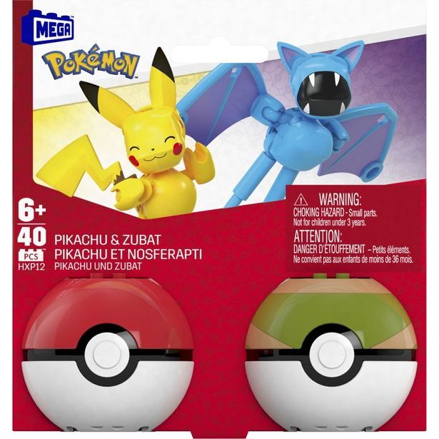 MEGA POKÉMON POKÉBALL - PIKACHU A ZUBAT