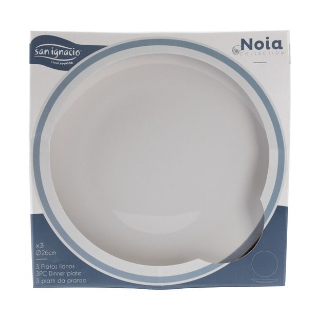 SAN IGNACIO Talíř jídelní sada 3 ks NOIA 26 cm BGEU-6205