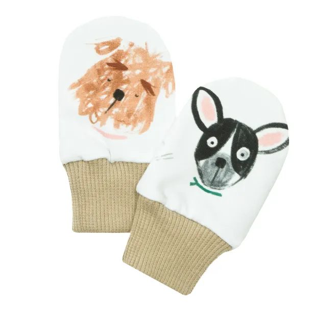 ESITO Dětské rukavice Pejsci - bílá