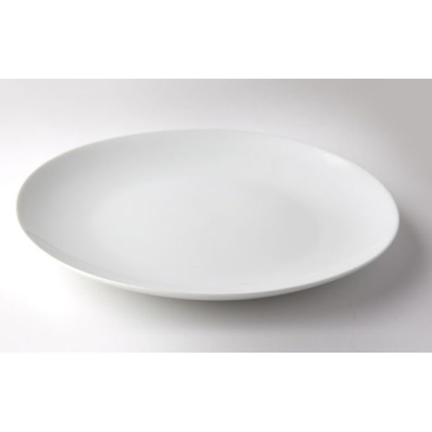 talíř d21cm mělký, KUBA dětský, bílý porcelán