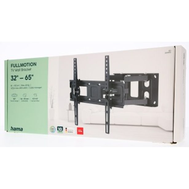 Hama nástěnný držák TV, pohyblivý (dvojitá ramena), 400x400