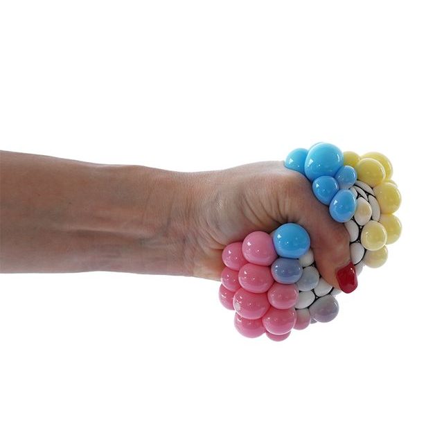 GLUMI Duhový antistresový míček v sítce