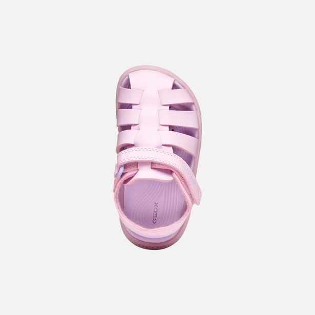 Růžové dívčí sandály Geox Sandal Fusbetto