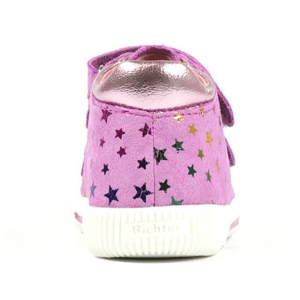 Dětské kotníkové kožené tenisky Richter - rosette/candy