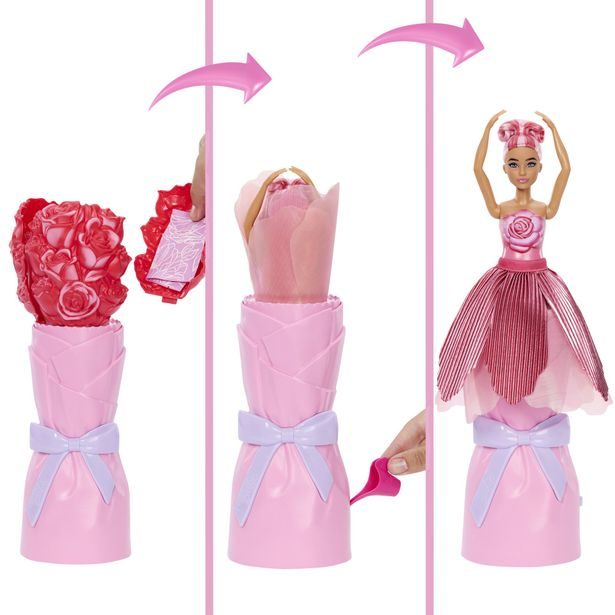 Barbie PETAL POP květinové překvapení - červená růže