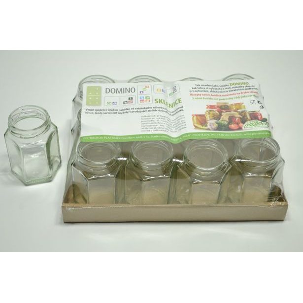 sklen.zavař. 116ml-12ks-ŠESTIHRAN-kořenka-TO48