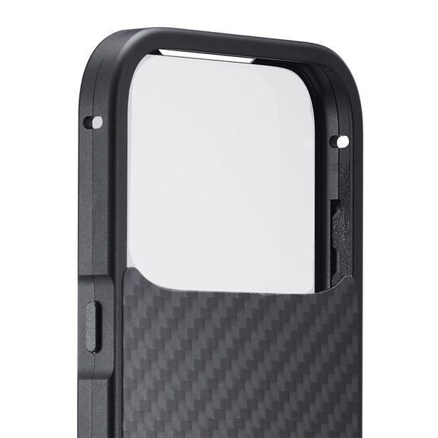 Black Rock 360° Glass, kryt pro Apple iPhone 17 Pro, skleněný, přední + zadní díl, karbonová úprava