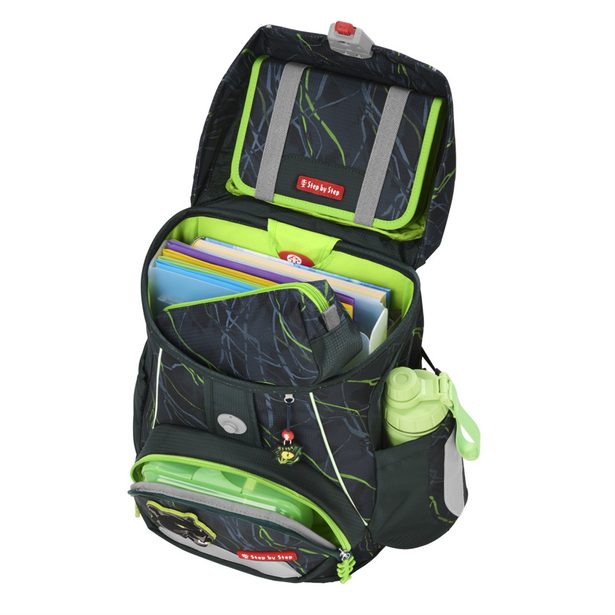 Školní aktovka Step by Step FIT, Danger Cat Chiko - 5 dílný set, AGR certifikát