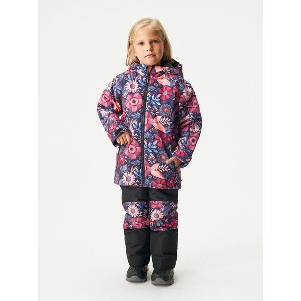 Unuo Dětská zimní bunda Polar, Kouzelné květiny
