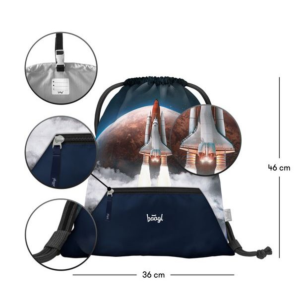 BAAGL Školní sáček Space Shuttle