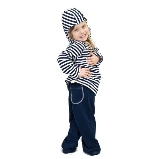 Oboustranná dětská mikina NAVY s kapucí TMAVĚMODRÁ