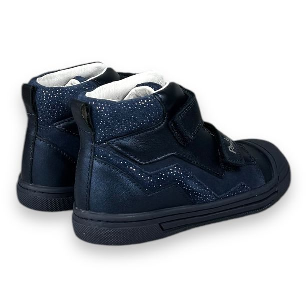 Dětské kožené boty, Ponte20 - Tmavě modré