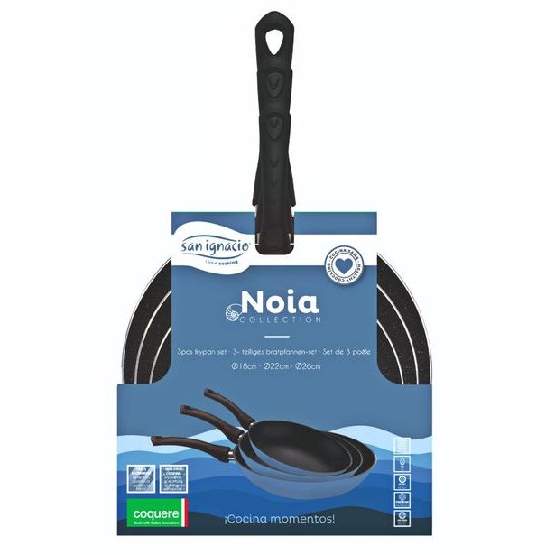 SAN IGNACIO Sada pánví 3 ks 18, 22, 26 cm s nepřilnavým povrchem BGEU-6963