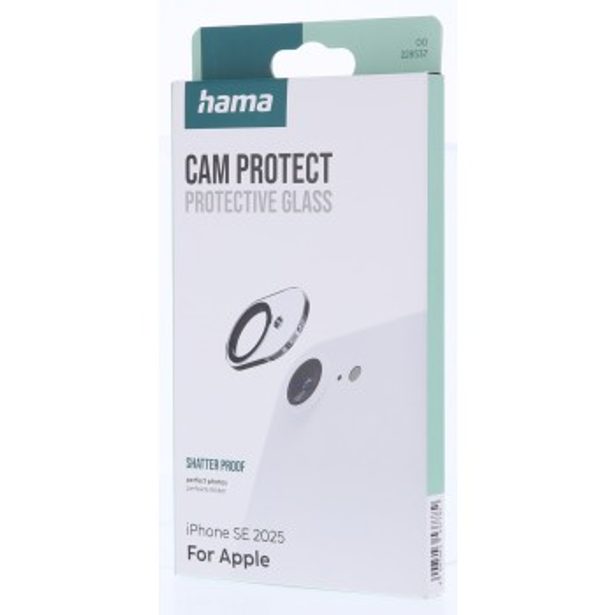 Hama Cam Protect, ochranné sklo fotoaparátu pro Apple iPhone 16e, průhledné