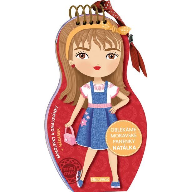 Oblékáme moravské panenky NATÁLKA – Omalovánky Baagl