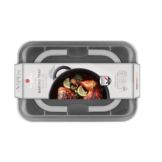 BERLINGERHAUS Plech na pečení s víkem přenosný Aspen Collection BH-8640