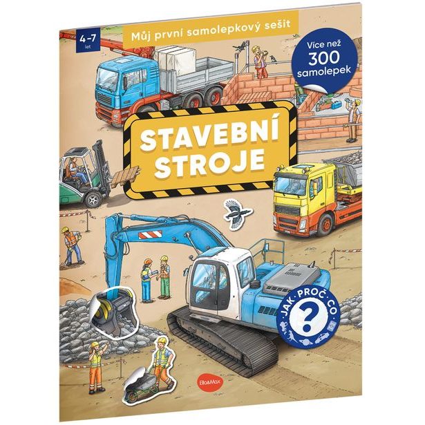 Můj první samolepkový sešit – STAVEBNÍ STROJE