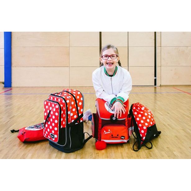 BAAGL Školní batoh Cubic Puntíky Baagl