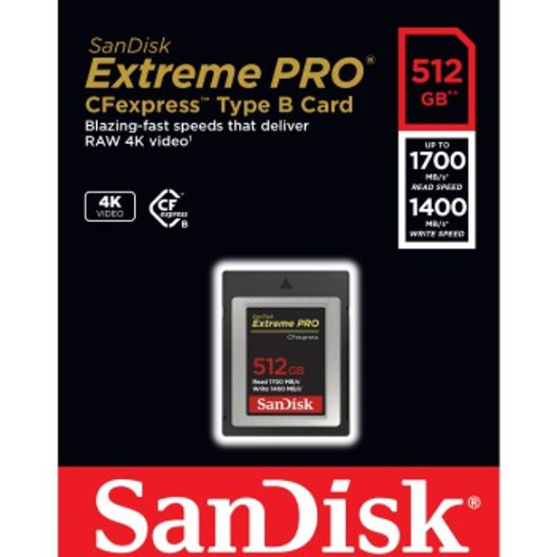 SanDisk Extreme PRO CF expres 512 GB, Type B