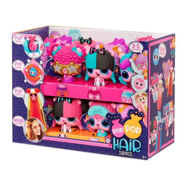 Pop Pop Hair Surprise 3 v 1 Pops, PDQ