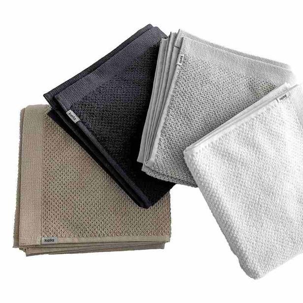 KELA Osuška LAVINIA 100% bavlna černá 70,0x140,0cm KL-23943