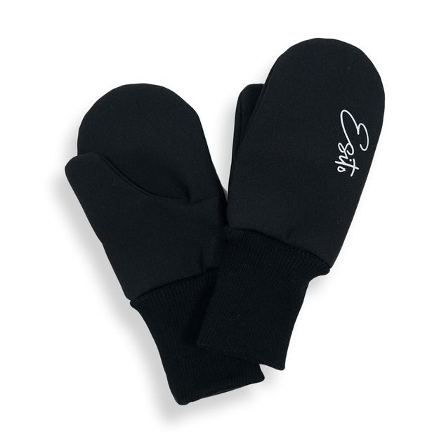 ESITO Palcové rukavice softshell Black - černá