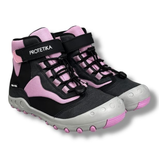 Dětská turistická obuv s membránou Protetika - Růžové