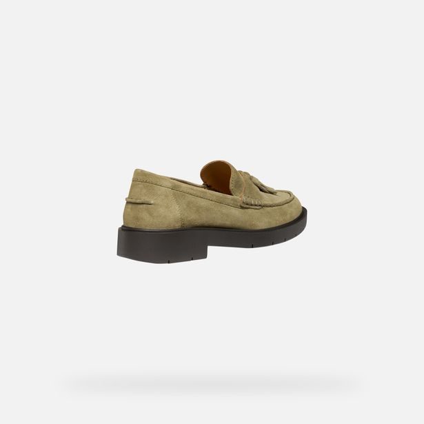 Khaki dámské mokasíny Geox Spherica EC1