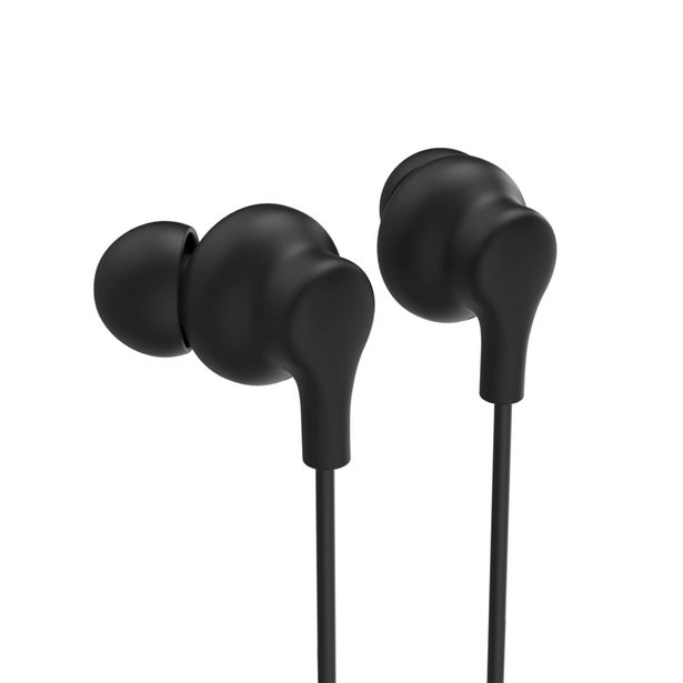 Hama USB-C sluchátka s mikrofonem Curly, špunty, černá