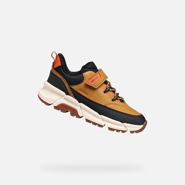 Světle hnědé chlapecké tenisky Geox Flexyper Plus