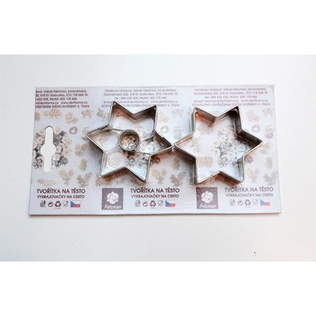 vykr. 0863 Hvězdičky, 4,8cm, 2ks /b.SKIN