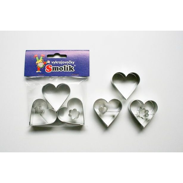 vykr. 0791 Srdíčka, sada-3ks