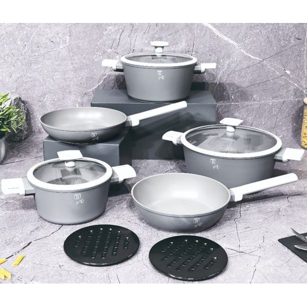 BERLINGERHAUS Sada nádobí s titanovým nepřilnavým povrchem 10 ks Aspen Collection BH-7061