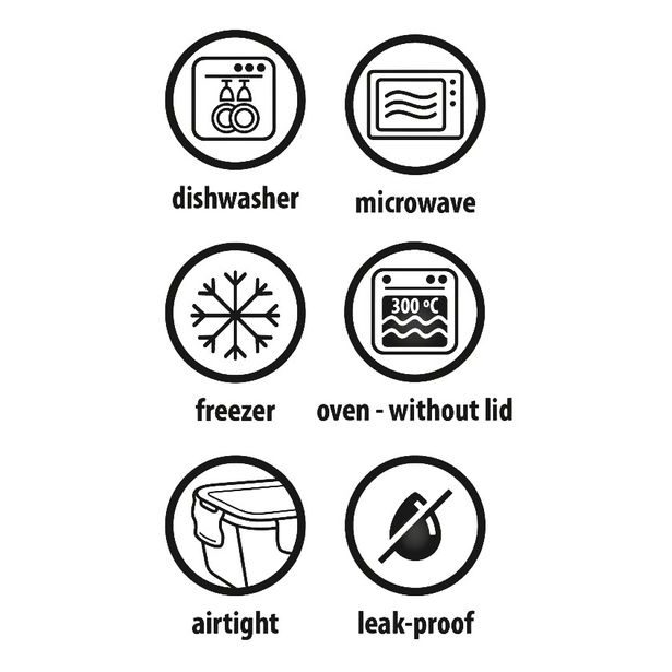 ALPINA Dóza na potraviny skleněná svíčkem sada 12 ks ED-226767