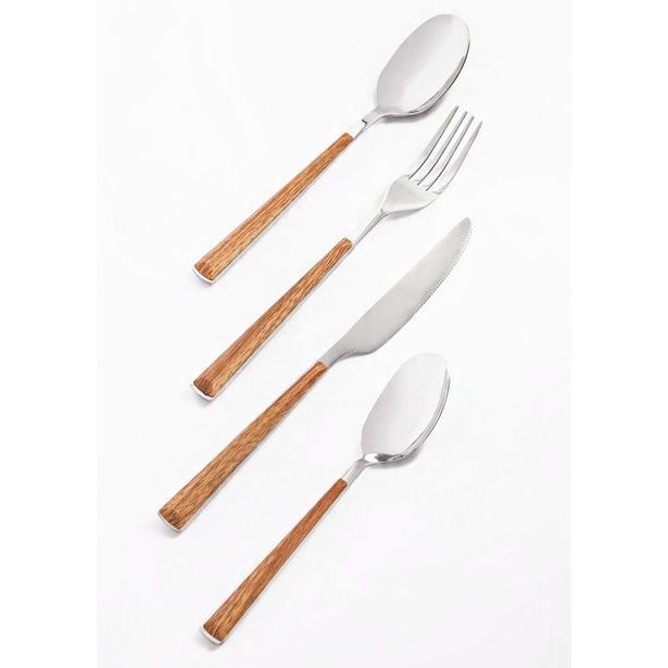 HIT Sada příborů 16 ks dřevo / nerez HT-22081576