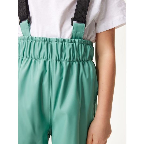 Unuo Dětské nepromokavé kalhoty bez zateplení, Zelená