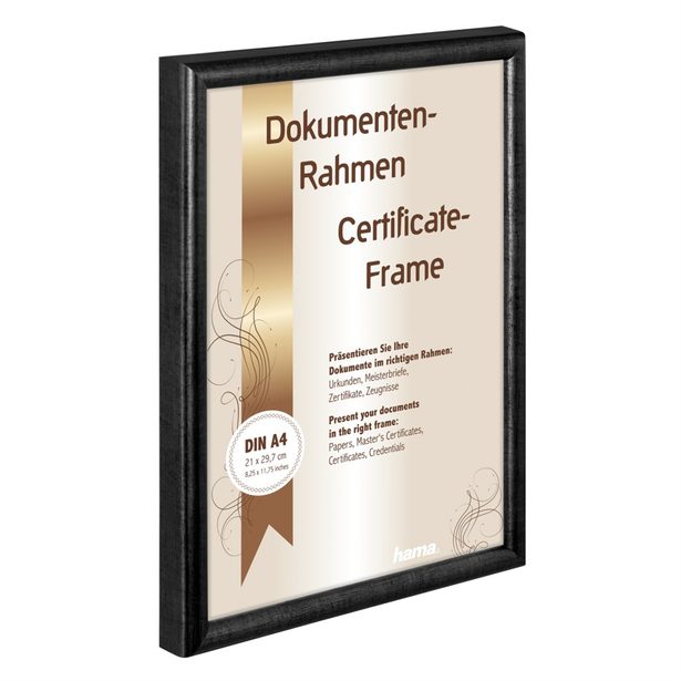 Hama rámeček dřevěný PHOENIX, černý, 21x29,7 cm