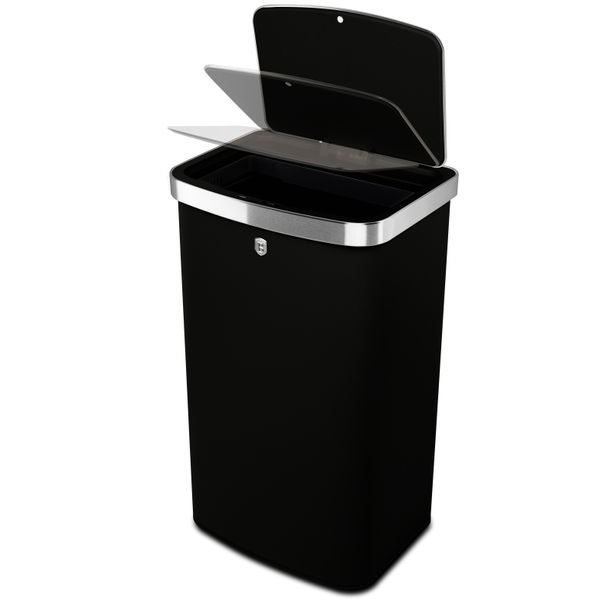 BERLINGERHAUS Koš odpadkový se senzorovým otvíráním 60 l Black Vantage Collection/Matte Black Collection BH-9795